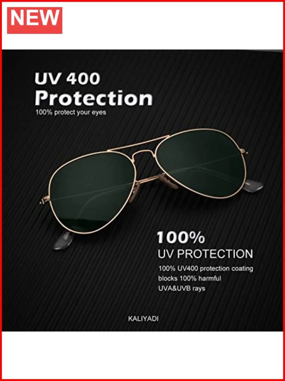 Classic Aviator Sunglasses with Polarized UV Blocking Lenses for Driving